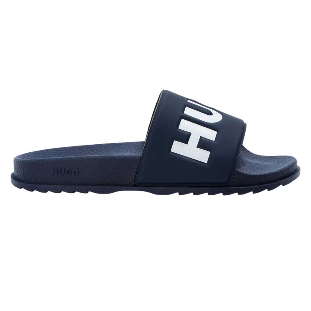 Hugo Mens Match It Rubber Flat Slides / Dark Blue